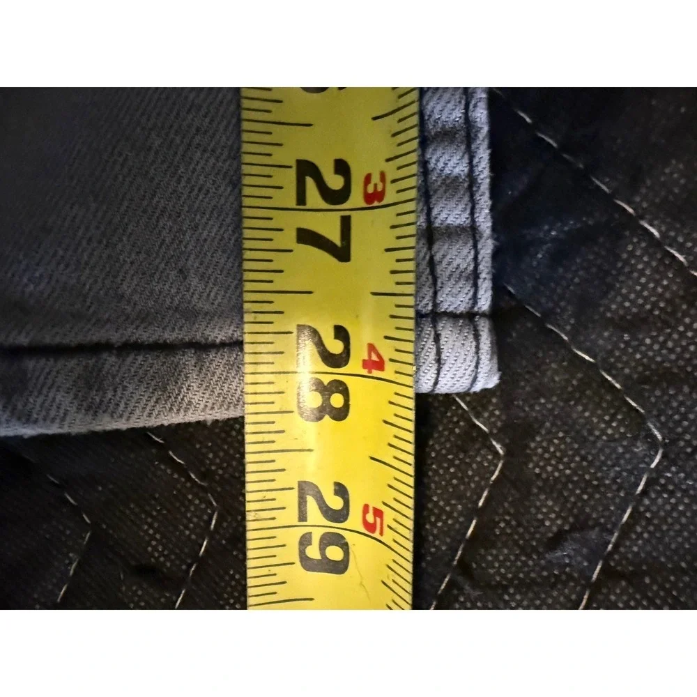 Levi's 514 Straight Fit Jeans Mens 40x30 Grey Red Tab Stretch Denim